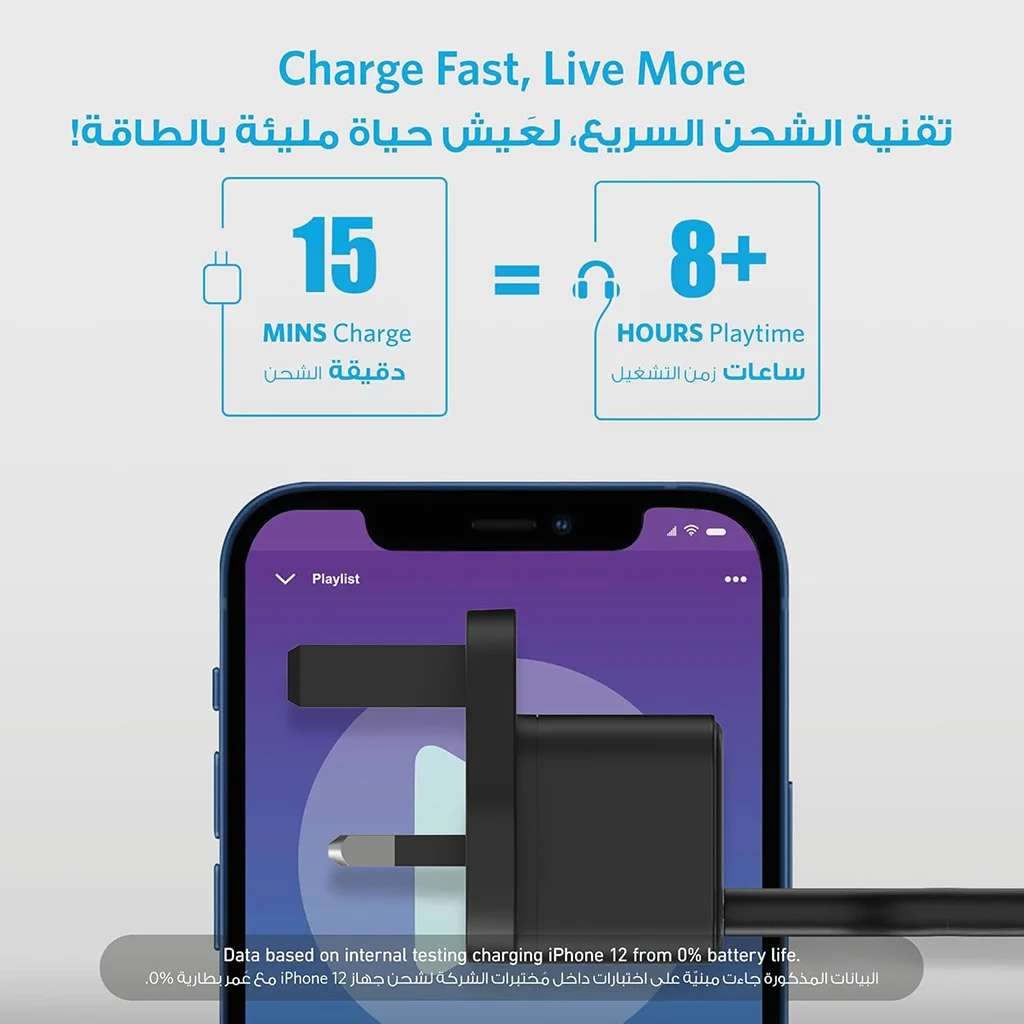 Anker PowerPort III 20W charger plugged into wall socket