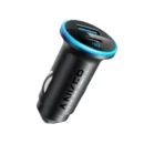 Close-up view of Anker USB-C PD and USB-A ports on model A2735