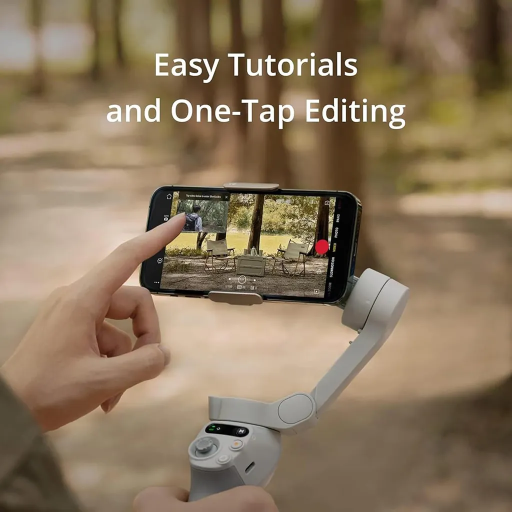 DJI Osmo Mobile SE with smartphone mounted