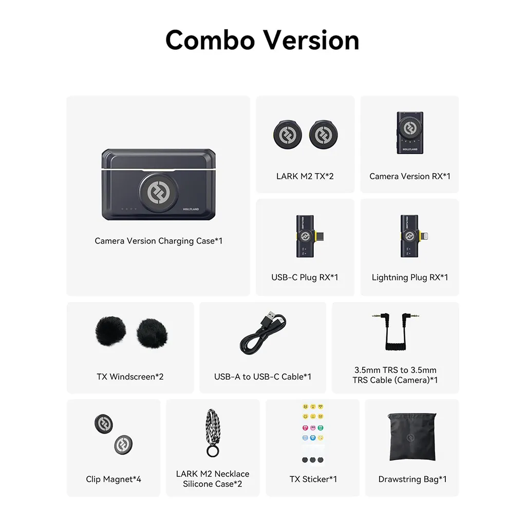 Hollyland LARK M2 mounted on camera setup