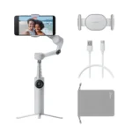 Insta360 Flow 2 built-in selfie stick extended