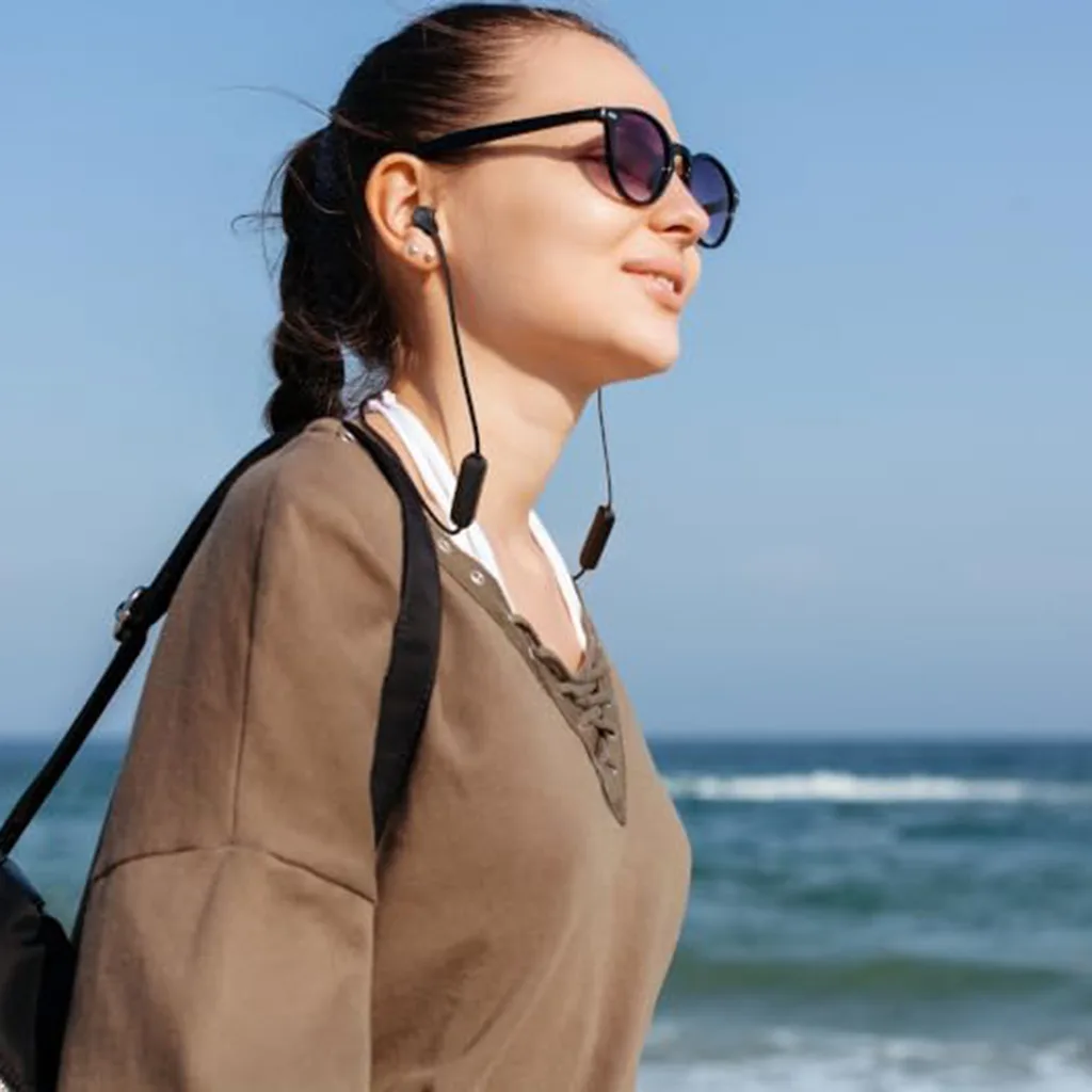 In ear fit of JBL Tune 135BT wireless earphones black