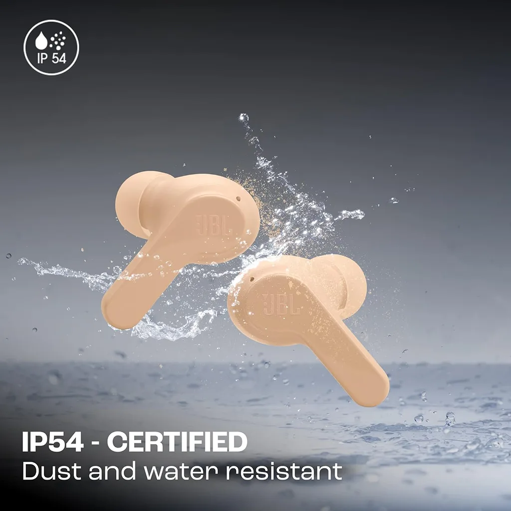 Retail packaging of JBL Wave Beam earbuds