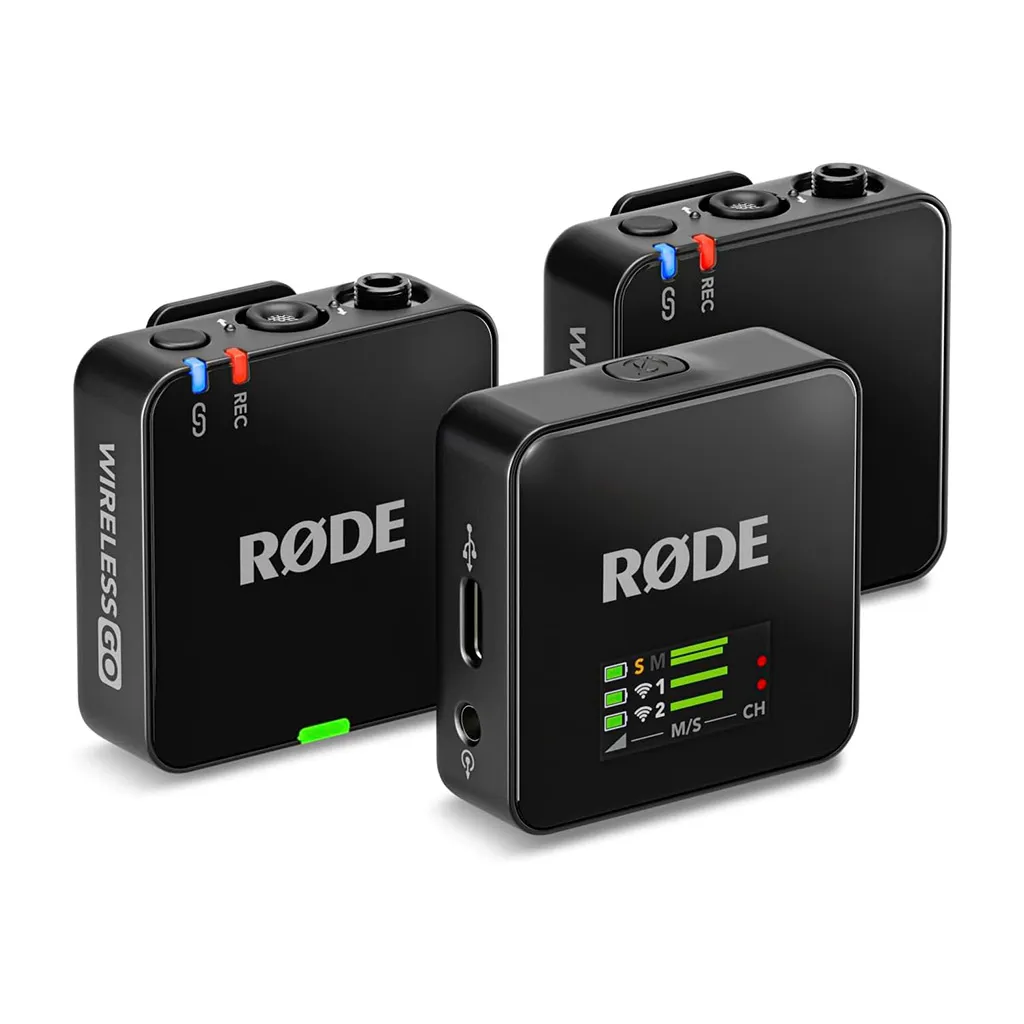 RØDE Wireless GO Gen 3 transmitters with built in mic