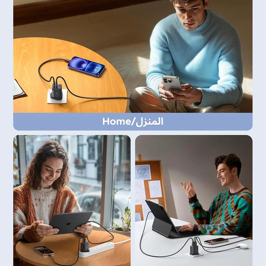 Close-up of UGREEN 30W USB-C PD charging port