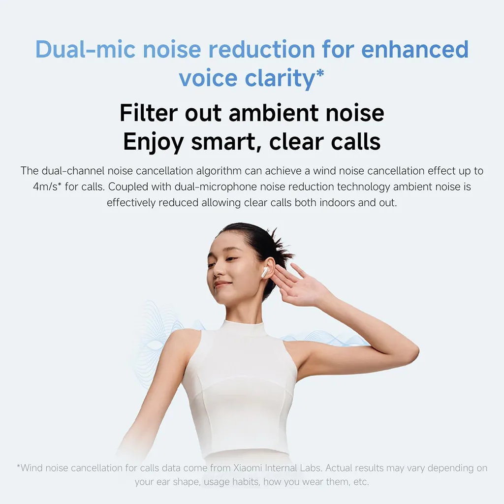 Close-up of Xiaomi Redmi Buds 6 Active wireless earbud