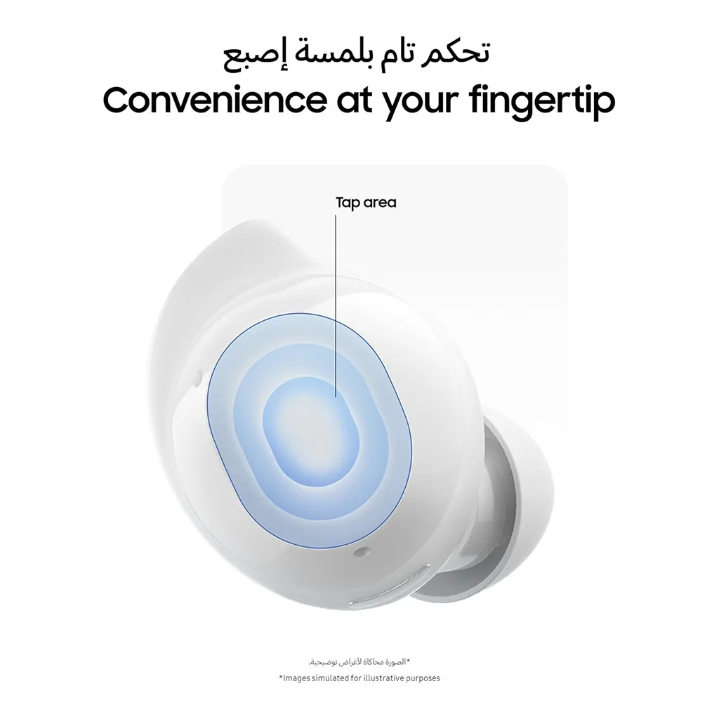 Close-up of Samsung Galaxy Buds Core earbud design