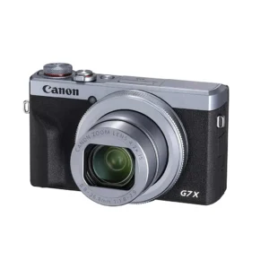 Canon G7 X Mark III silver lens close-up