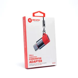 BEYOX BCA11 Lightning to Type C adapter grey design