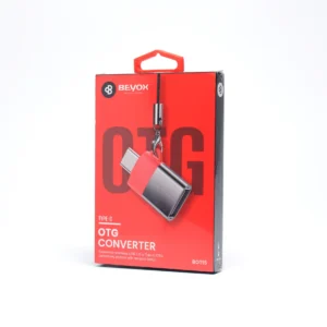 Beyox BOT15 USB to Type C OTG Connector Grey front view