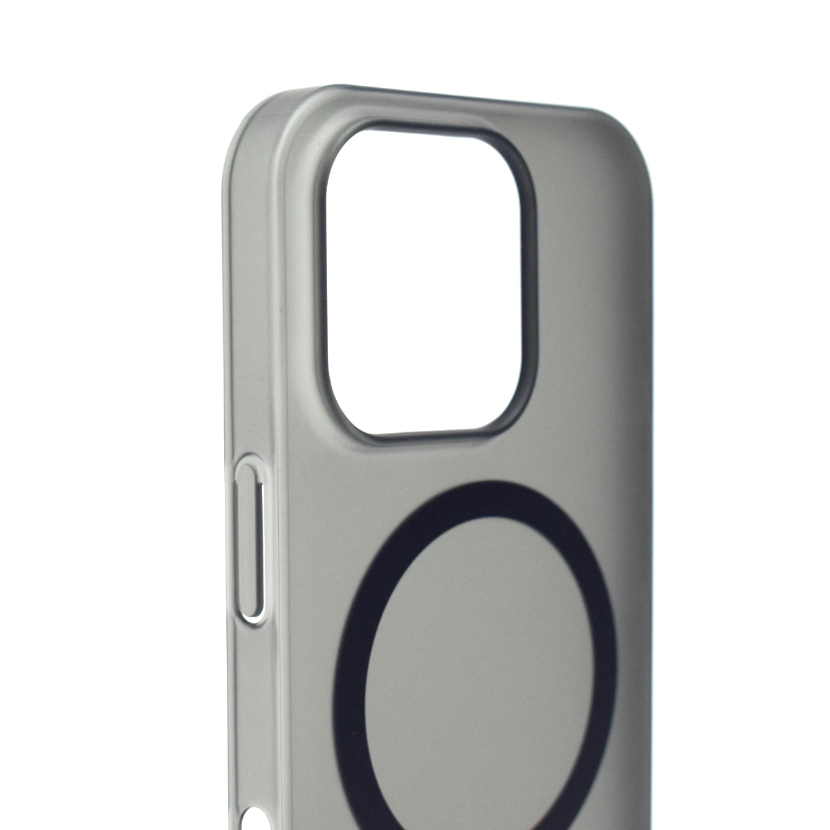 Matte clear back iPhone 16 Pro Plus MagSafe case anti fingerprint finish