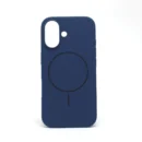 Soft protective silicone cover for Apple iPhone 16 royal blue