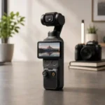 Compact action camera for vlogging, travel, sports, and outdoor content creation