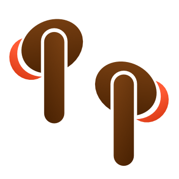 true wireless earbuds icon