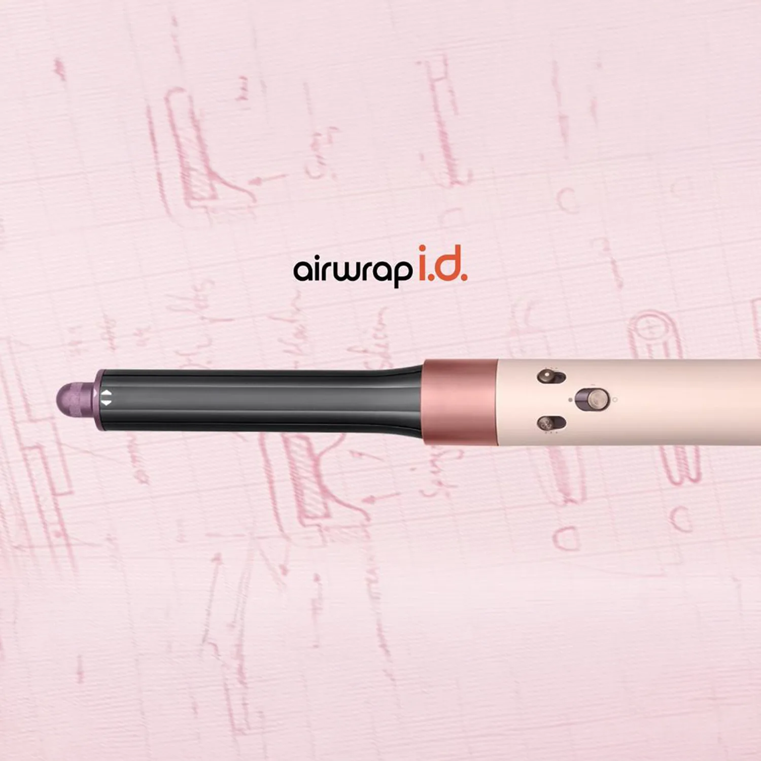 Front view of Dyson Airwrap HS08 Ceramic Pink