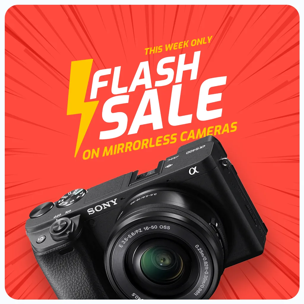 Flash Sale on Mirrorless Cameras at Shopezy UAE