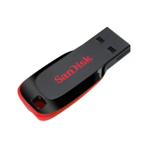 SanDisk Cruzer Blade 64GB USB 2.0 Flash Drive with Compact Design and Easy Drag-and-Drop File Transfer