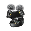 Hollyland LARK A2 Duo wireless lavalier microphone featuring AI noise cancellation